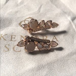 ear climbers in rose gold